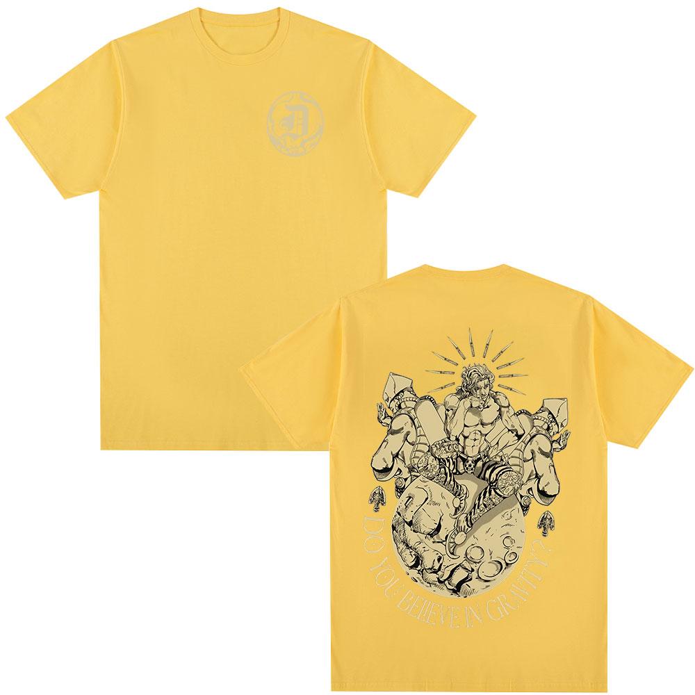 2026 New Japanese Anime Jojo Bizarre Adventure Tshirt Dio Brando Unisexga Tshirts Unisexs Women Cotton Casual Parentchild T Shirt