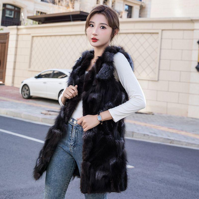 Coats High-end Women's Outerwear Premium Thickened Mid-length Vest