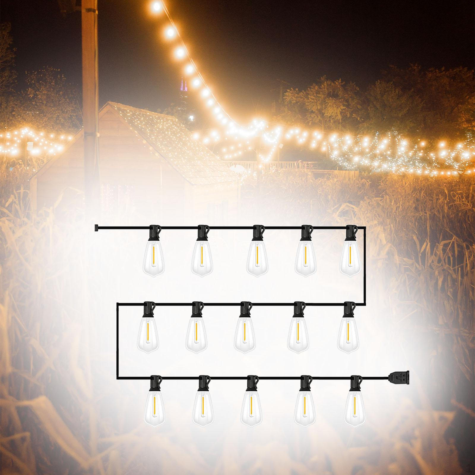 

Outdoor String Lights Multipurpose LED Fairy for Camping Deck Wedding 30FT 24V 30FT 12V
