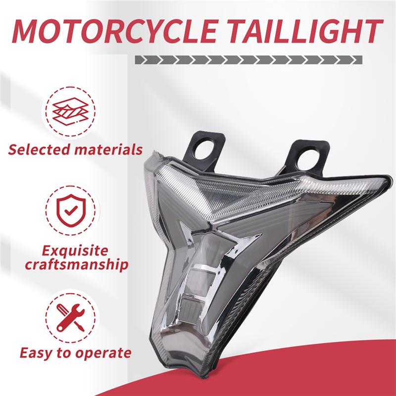 Motorcycle Tail Light LED Rear Brake Turn Signals For Kawasaki Z250 Z400 Z1000 Ninja ZX-10R ZX-6R 2014-2026