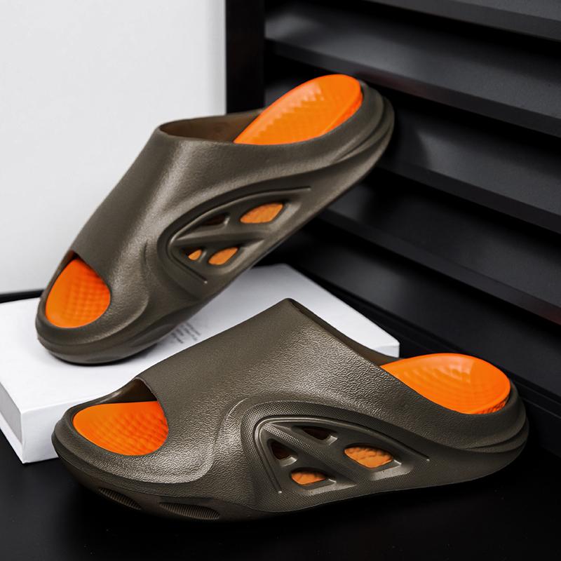 

Модная обувь для мужчин, трендовая летняя мода, шлепанцы на мягкой подошве, дышащие, для улицы, нескользящие, пляжные, повседневные сандалии, Zapatillas Hombre 39