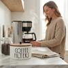 Round Coffee Filter Paper Storage Container Wooden Capsule Coffee Storage Box  Camping
