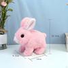 Electric Figurine Plush Toy Bunny Doll Feedable Stuffed Animals for Birthday Gift, Play House