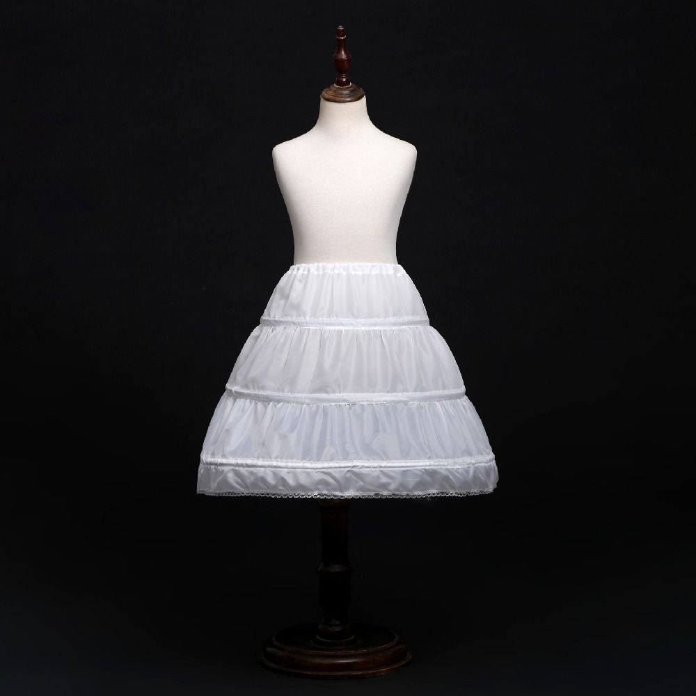 Lace Children Petticoat Elastic Waist Cosplay Crinoline Underskirt  Girls