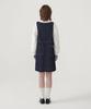Covernat Woman Suspender Denim Dress Indigo