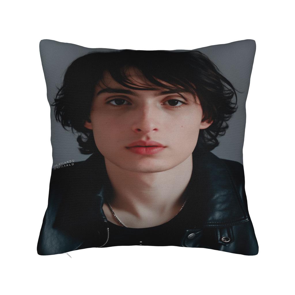 Povlak na polštář F-Finn Wolfhard Vtipný povlak na polštář na židli pohovku bytový dekor povlaky na polštáře