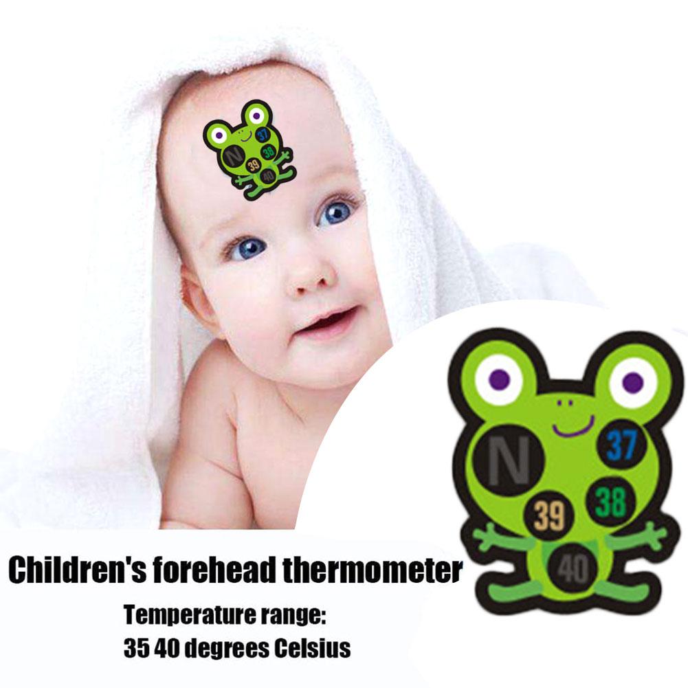 10pcs Kids Forehead Thermometer Strips Cartoon Fever Temperature Sticker Stick On Fever Stickers For Toddlers Baby Fever Tapes