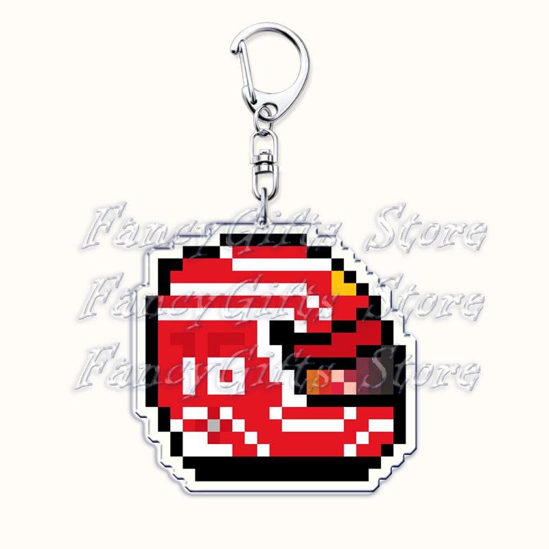 

Hot Classic Fast Furious Pixel Racing Car Keychains for Accessories Bag Keyrings Jewelry Helmet Driver Player Fans Friends Gifts