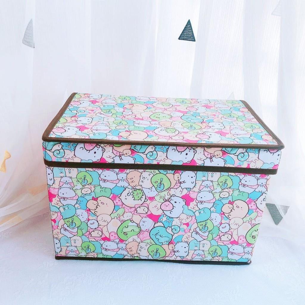 Cartoon Fabric Storage Organizer With Hello Kitty Kuromi Print Design For Living Room And Dorm Use
