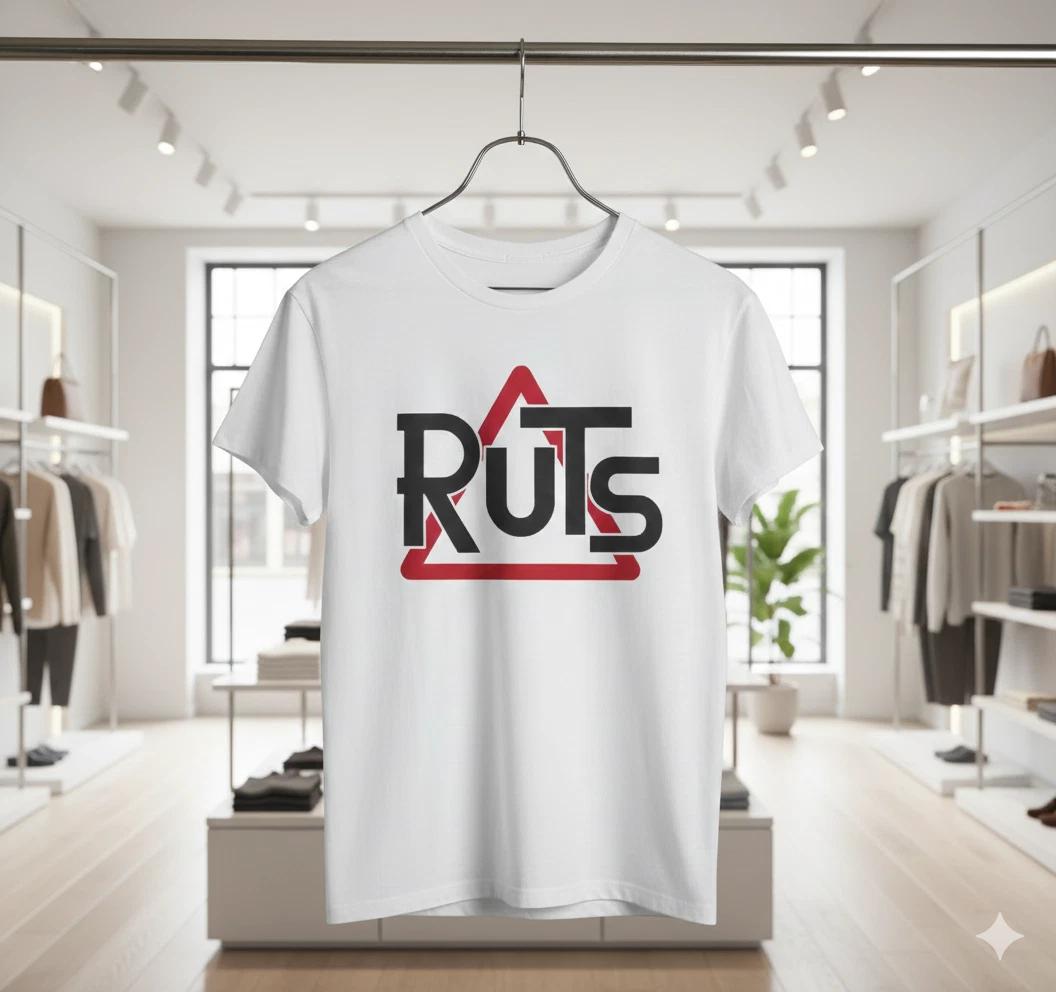 The Ruts Logo Graphic T-Shirt White Unisex Punk Rock Tee - T330 M