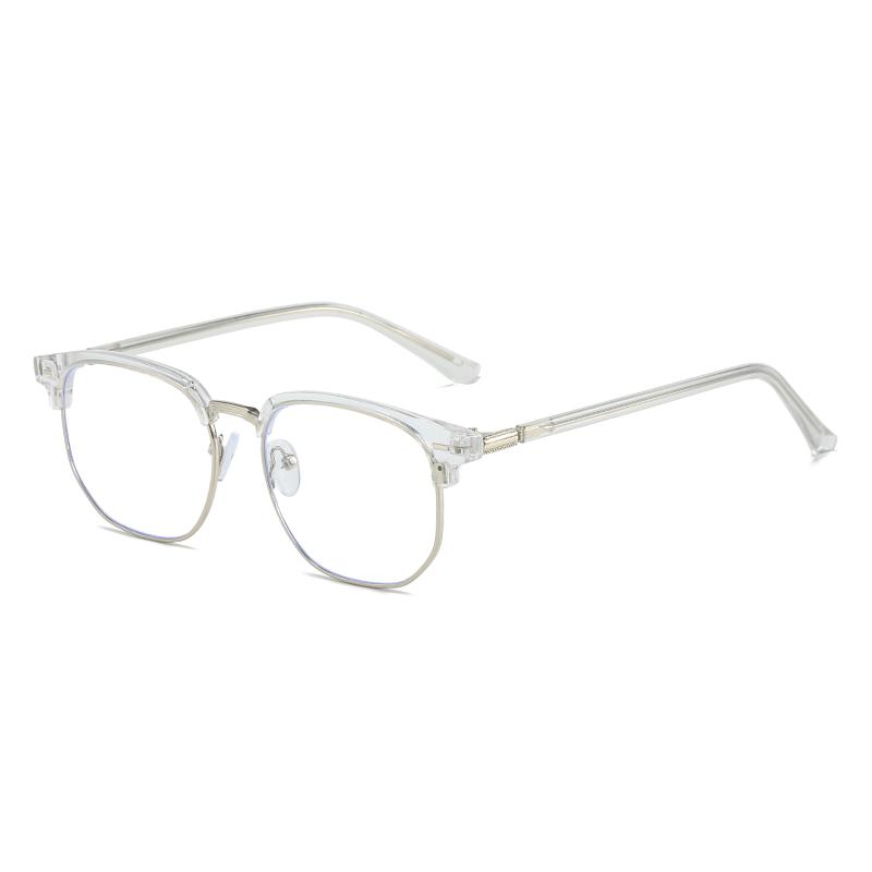 

Оправа для бровей Студенческие очки для близорукости Готовые Женские Мужские Полуободковые Квадратные Очки для Близорукости Рецептурные 0 -0.5 -0.75 До -6.0 0