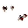 Les Trésors De Lily [J6209] - 3 Pairs of Red 'Crystal' Earrings