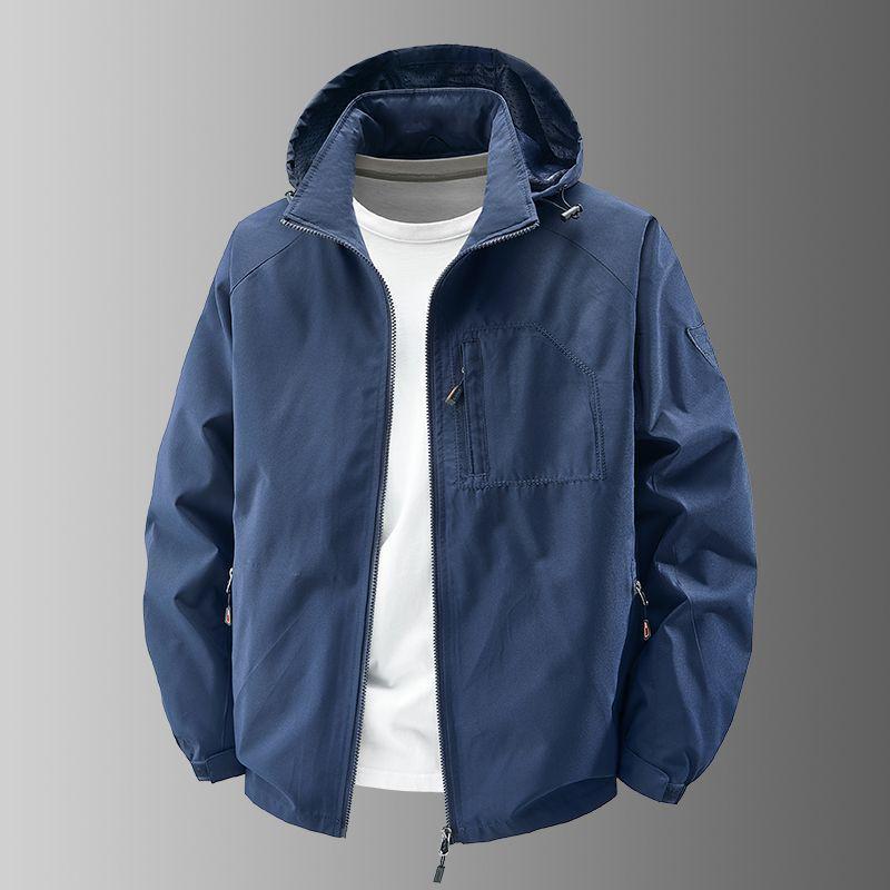Men's High-End Windproof Fleece Jacket - Autumn/Winter Casual Outdoor Workwear