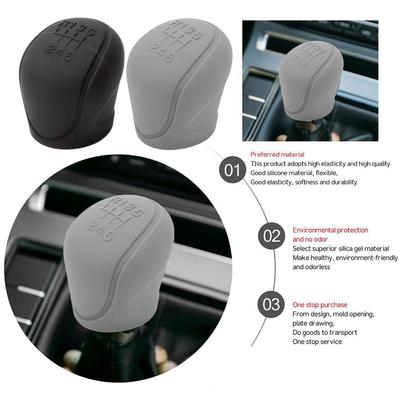 Car Manual Gear Shift Knob Cover Silicone Anti-slip Auto Interior Grip Manual Silicone Covers Accessories Handle X6x5