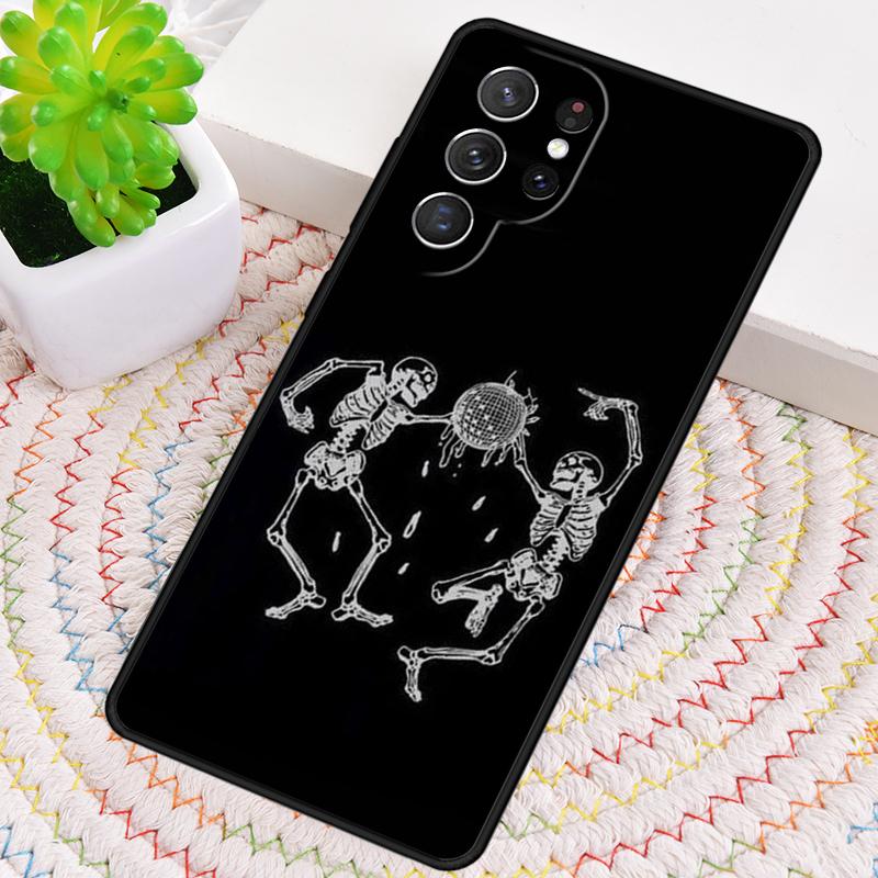 Skeleton Spooky TPU Phone Case For Samsung Galaxy note 10 pro S26 S25 S24 S23 S22 Ultra Plus S21 FE S20 Shockproof Cover