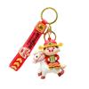 Little God of Wealth Horse Year Keychain Cute New Year Keyring  Girls' Schoolbag Pendant