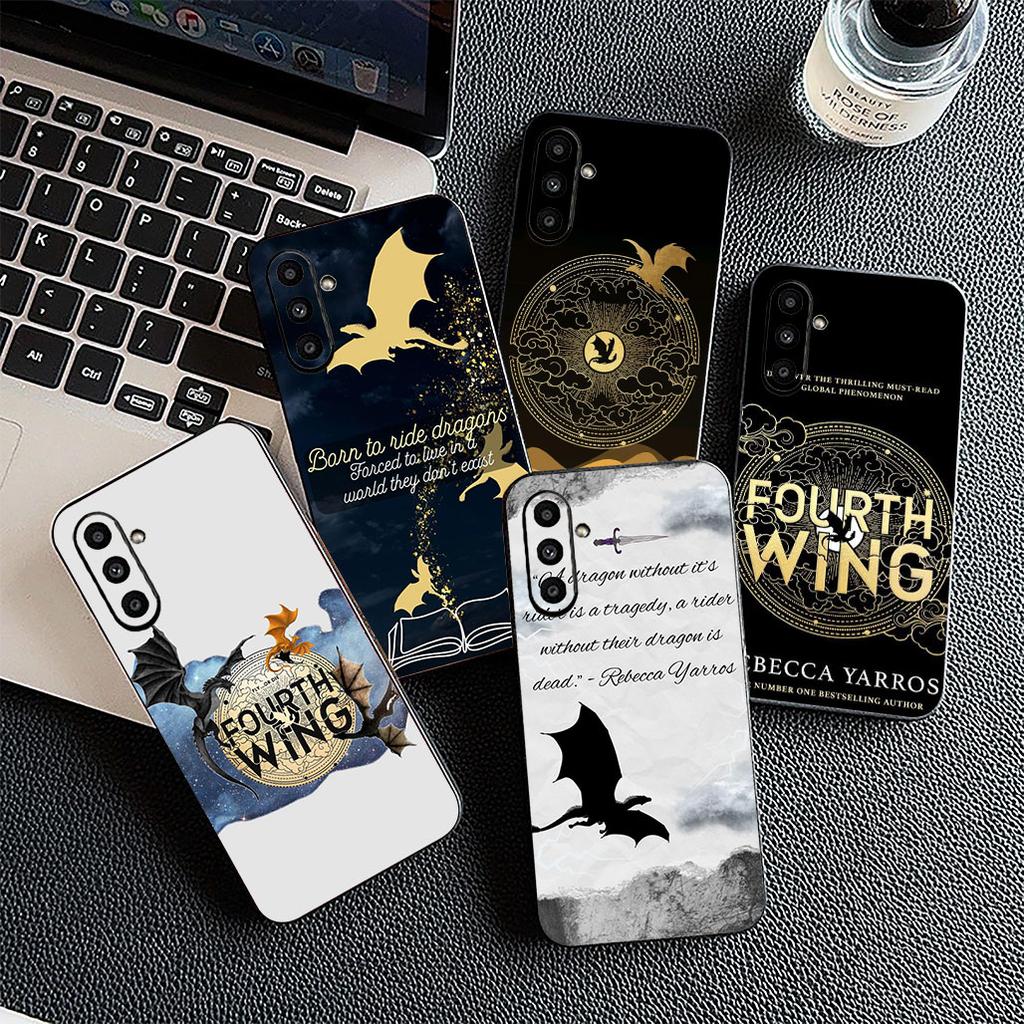 Vierte Flügel Drachen Silikonhülle für Samsung Galaxy A36 A55 A26 A05 A06 A14 A50 A51 A53 A54 A12 A13 A23 A35 Hülle Handyhülle