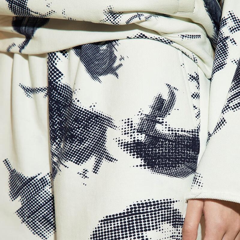 LESS 2023 Spring Loose Fit Elastic Waist Capri Pants