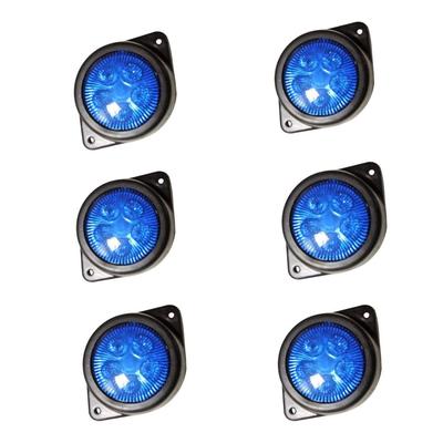 LED Çizgi İşaretleyici Lambalar Kamyon için Römork 24V Mavi Sinyalizasyon Yarım Kamyonlar için Tavuk Işıkları Freightliner Kargo – Evrensel Uyum (6'lı paket)
