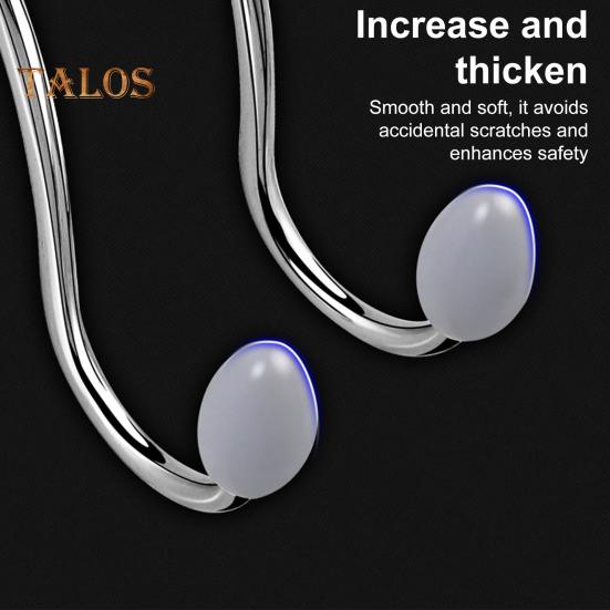 4Pcs Car Seat Headrest Hook Heavy Duty Stainless Steel Multifunctional Universal SUV Auto Seatback Mount Organizer Hanger Car Interior Accessories