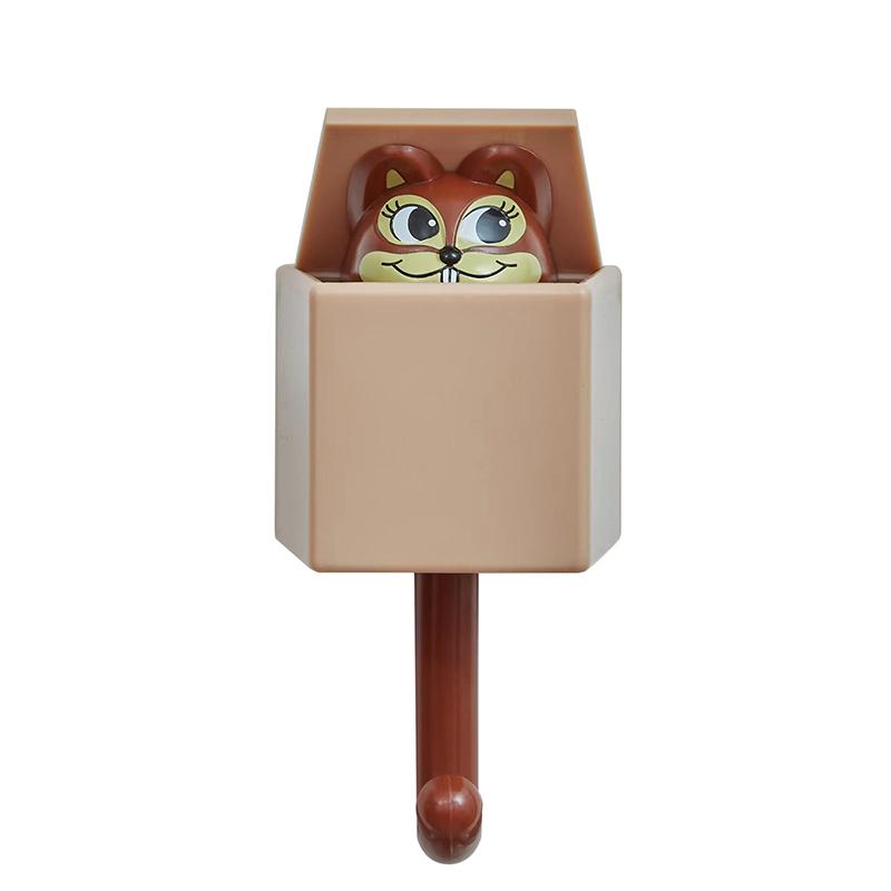 

1Pcs Cute Wall Hooks Key Holder Door Hanging Plastic Self Adhesive Wall Hanger Cartoon Cat Shape Hook For Kids Room Home Decor