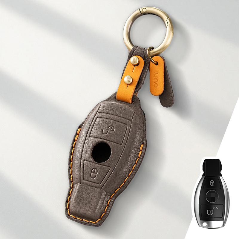 Genuine Leather Protector for Mercedes Benz A C E S G Class CLA GLE GLB GLS AMG Maybach Key Case Cover Fob