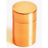 Seamless Polished Pure Copper Tea Caddy, Tea Canister, Tea Leaf Storage Container, 100g Capacity, Kitusako (Polished Bronze)