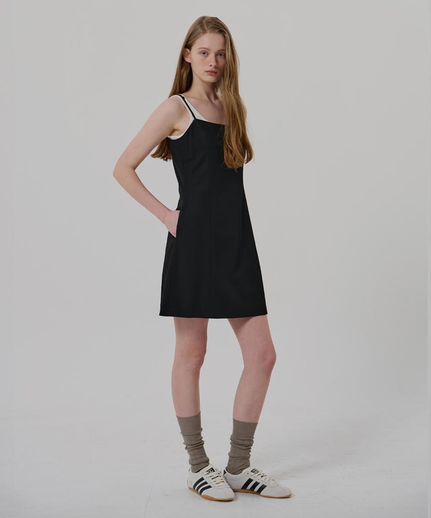 Ridge Sleeveless Semi-A-Line Dress (2 Colors)