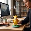 Cow Figurine Funny Humanoid Creative Desk Statue Shelf Ornament for Home Decor