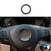 For Benz V-Class 2017- Car Steering Wheel Carbon Fiber Horn Ring Cover Panel