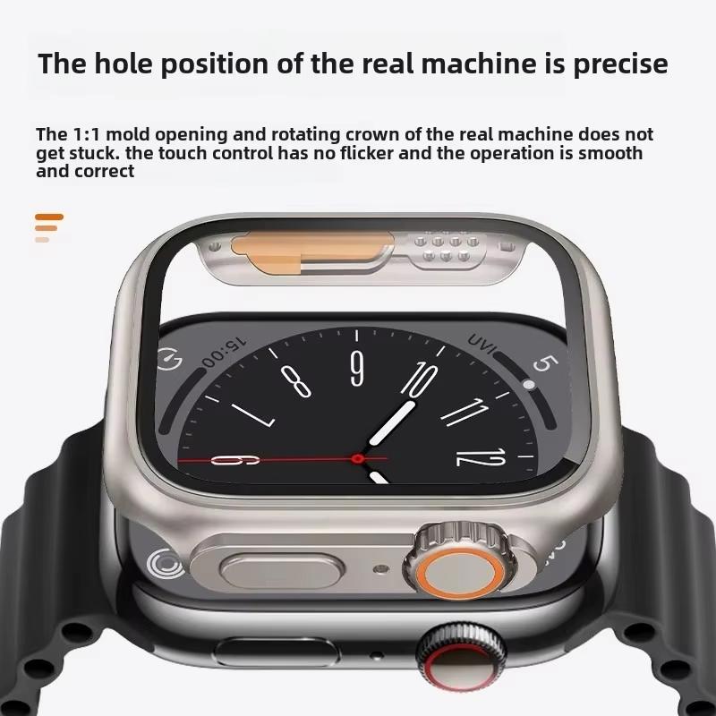 Glass+Case For Apple Watch 11 10 46mm 42mm 9 8 7 45mm 41mm Screen Protector Change Ultra 3/2/1 Bumper Cover iWatch 6 5 4 SE 44mm
