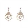 S925 Silver Needle Ice Flower Circle Earrings - Three Lives Three Worlds Collection (2021 Trend)