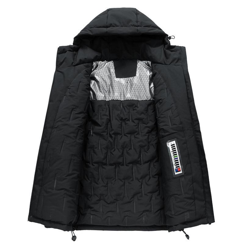 New Winter Cotton-padded Clothes Men's Large Size Loose Casual Cotton-padded Clothes Trendy Hooded Sports Bread Clothes Graphene