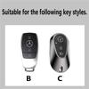 Alloy Car Key Case For Mercedes Benz E C S GLC Class E200 E400 E63 W213 S550 S560 C260 A200 Cover Shell Fob Car Accessories