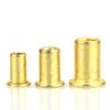 Copper Brass Flat Head Rivet Cap Nut - 32 Perforated Rivet Nuts (M5, M6, M8)