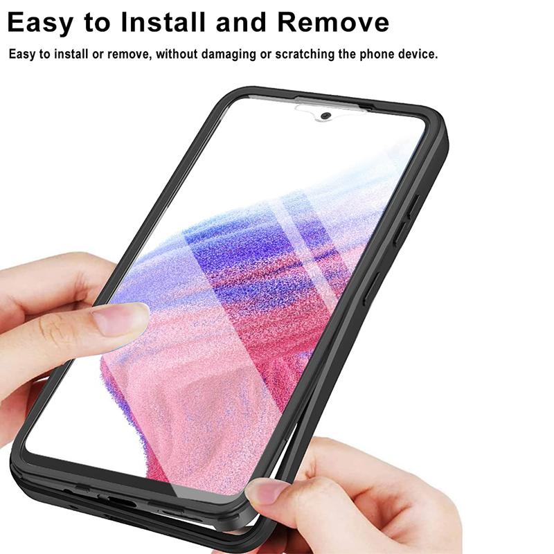 360 Degree Full Body Phone Cover For Samsung Galaxy A23 A25 A30 A51 A52 A53 A71 A72 A82 TPU Shockproof Clear Double sided Cover