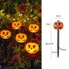 Halloween Solar Powered Floor Lamps Outdoor Ghost Face Lamp Pumpkin Decoration Courtyard Landscape Light Horror Atmosphere Light