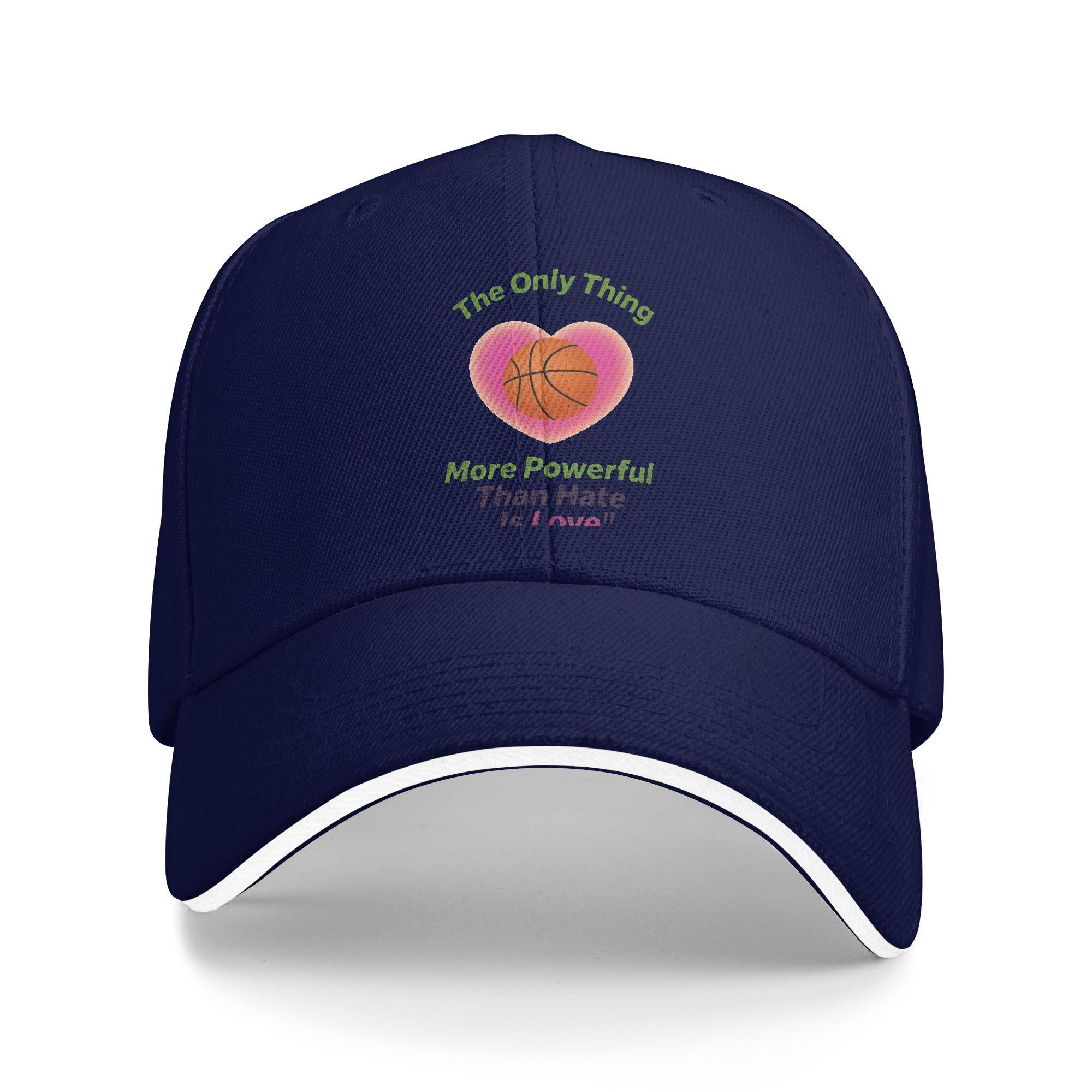 

Summer The Only Thing More Powerful Than Hate is Love Baseball Cap Running Hippie y2k Unisex-Teens Sun-Proof Baseball Caps One Size