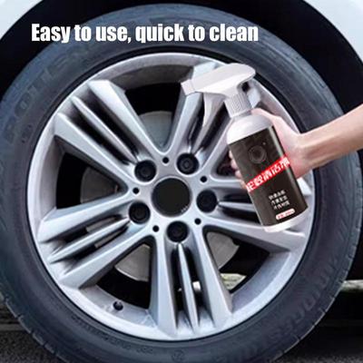 Tire Rust Remover Car Wheel Hub Rust Remover Spray 300ml Car Wheel Maintenance Rust Inhibitor Iron Oil Contaminant Yellow Black