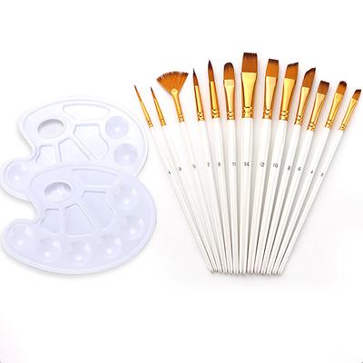 13Pcs Painting Brushes Set Artist Painting Brush For Oil Acrylic Watercolor Gouache Paint Professional Artist Supplies