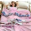 1PC Diddl Custom Name Patterned Flannel Blanket Suitable For All Seasons for Home Decor Warmth and Comfort Gifts Holiday Present