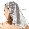 Multiuse Lace Mantilla Veil Church Headscarf Catholic Mass Veil for Various Occasion Headcover Religious Event Accessory