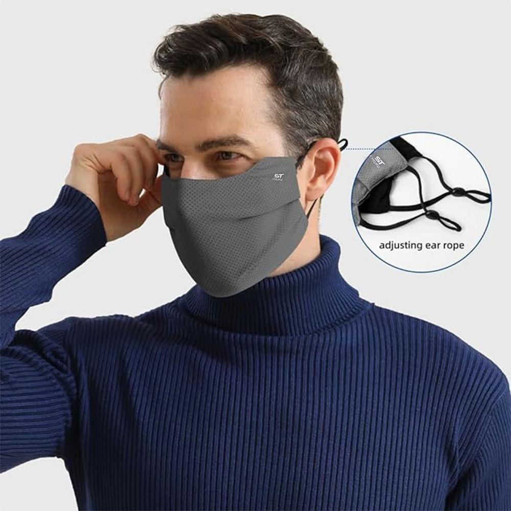 Nylon Face Cover Sun Protection Face Mask Reusable Sunscreen Mask UV Face Shield  Outdoor