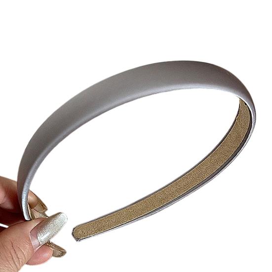 

Hair Hoop Pure Color Suede Lining Built-in Anti-Slip Design Headband Commuting Matte Texture Headband Hair Accessory фиолетовый