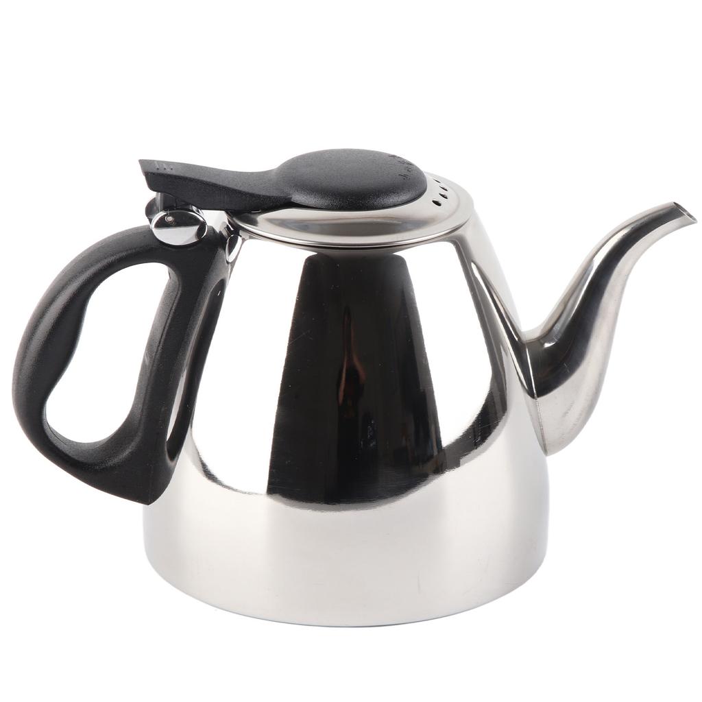 1,2l 1,5L Rostfritt Stål Spishäll Tekanna T Kaffekanna Vattenkokare Värmebeständigt Handtag 1,5L