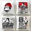 Classic Fashion Brand Ben Davis Cushion Cover Soft & Easy-Wash Pillow Case – Versatile for Couch, Bed, Travel and Office