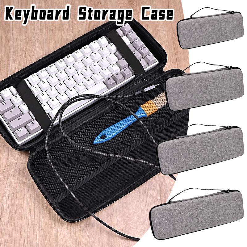 Mechanical Keyboard Case Storage Bag Dustproof Water-Resistant EVA Hard Shell Fits 61/68/75% Tkl 98 Full-Size Keyboards 2025 New