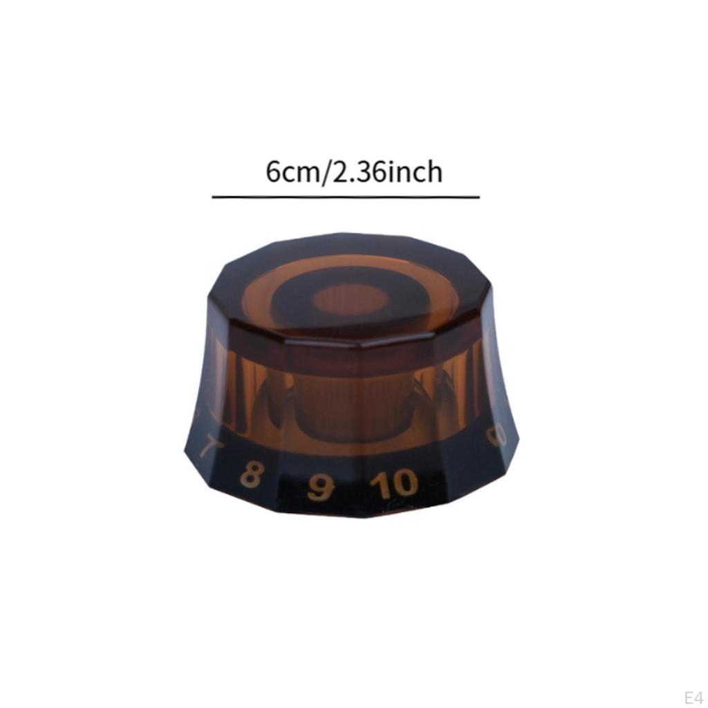 4 Pieces Guitar Knobs Electric Top Hat Portable Potentiometer Knob Accessories Repair