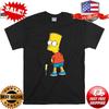 The Simpsons Bart Simpson Cartoon T-Shirt, Funny Piss Art Graphic Tee, Retro Ani