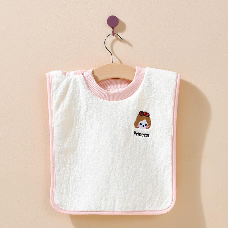 Baby Embroidered Waterproof Bib & Washcloth Set